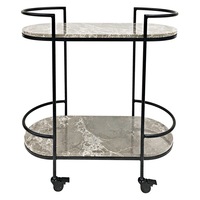 Luxe Living Southside Drinks Trolley in Black