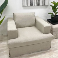 Club Santorini Newport Linen Armchair in Beige