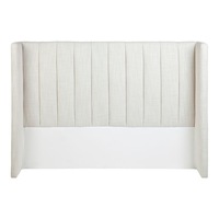 Luxe Living Central Park Bedhead In Natural Linen