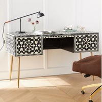 Zohi Interiors Lakshmi Marrakesh Inlay Desk in Black