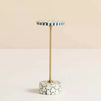 Zohi Interiors Targua Inlay End Table in Teal