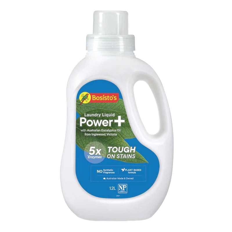 Buy 1.2L Power Plus Laundry Liquid Bosistos Eucalyptus Plant Based