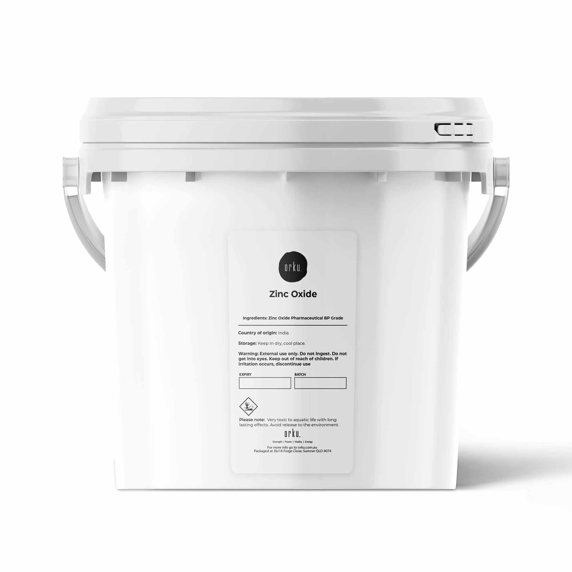 1.6Kg Zinc Oxide Powder BP Pharmaceutical Grade 99.9% Purity Resealable Bucket