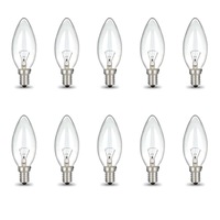 Bulk 10x E14 40W 220V Light Bulbs - C35 Candle Globe For Himalayan Salt Lamp