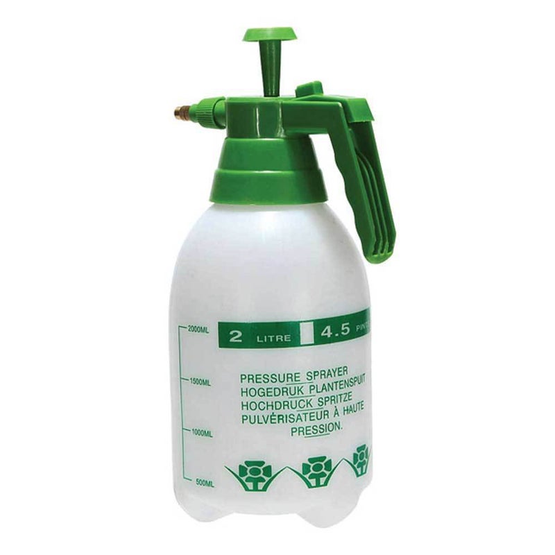 2L Hand Held Pressure Sprayer Plastic Pump Bottle Portable Weed Garden