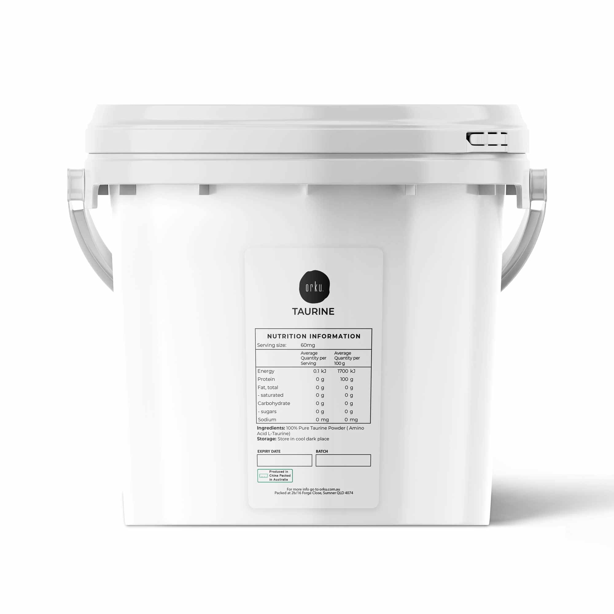 5kg Taurine Powder Tub Pure Amino Acid L-Taurine Vitamin Supplement Australia