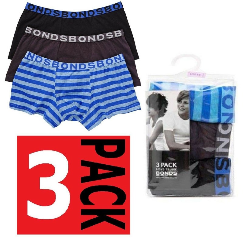 8 X BONDS boys Fit Trunks underwear boxer shorts teenagers undies teens NEW  $38.64 - PicClick AU