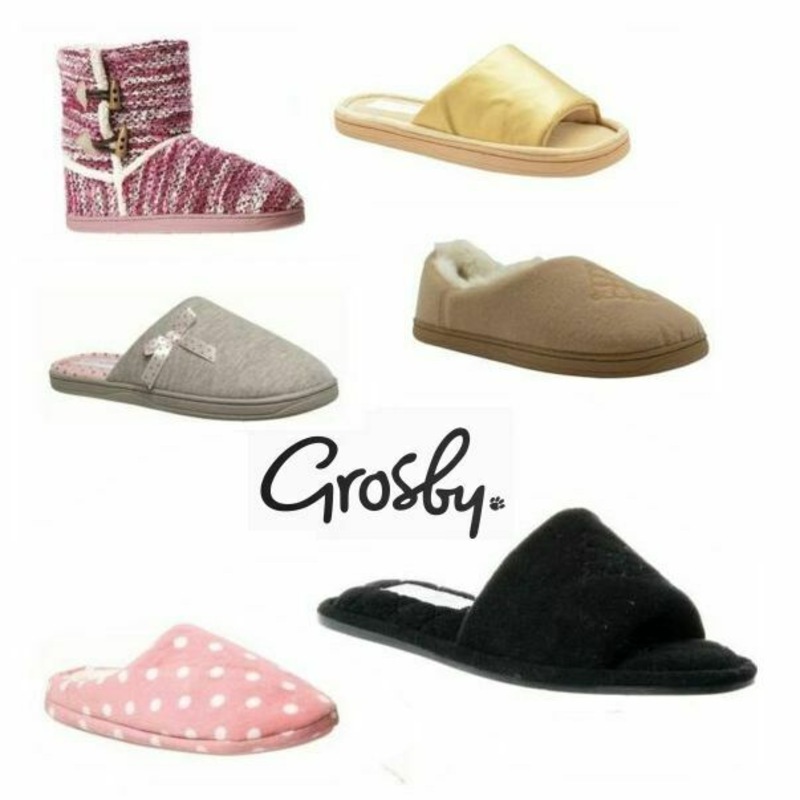 Buy Grosby Womens Slippers Slip On Warm Comfortable Winter Mocassin