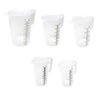 Measuring Jugs 5 Sizes Heavy Duty Plastic Propylene Food Grade BPA 5 Pro-Jug