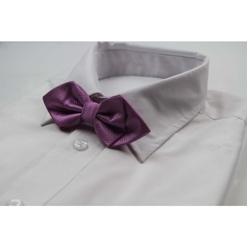 Buy Mens Light Purple Diamond Shaped Checkered Bow Tie - MyDeal