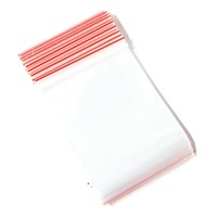 Resealable Food Grade Plastic Bags - Zip Close Clear Snap Clip Seal Bag