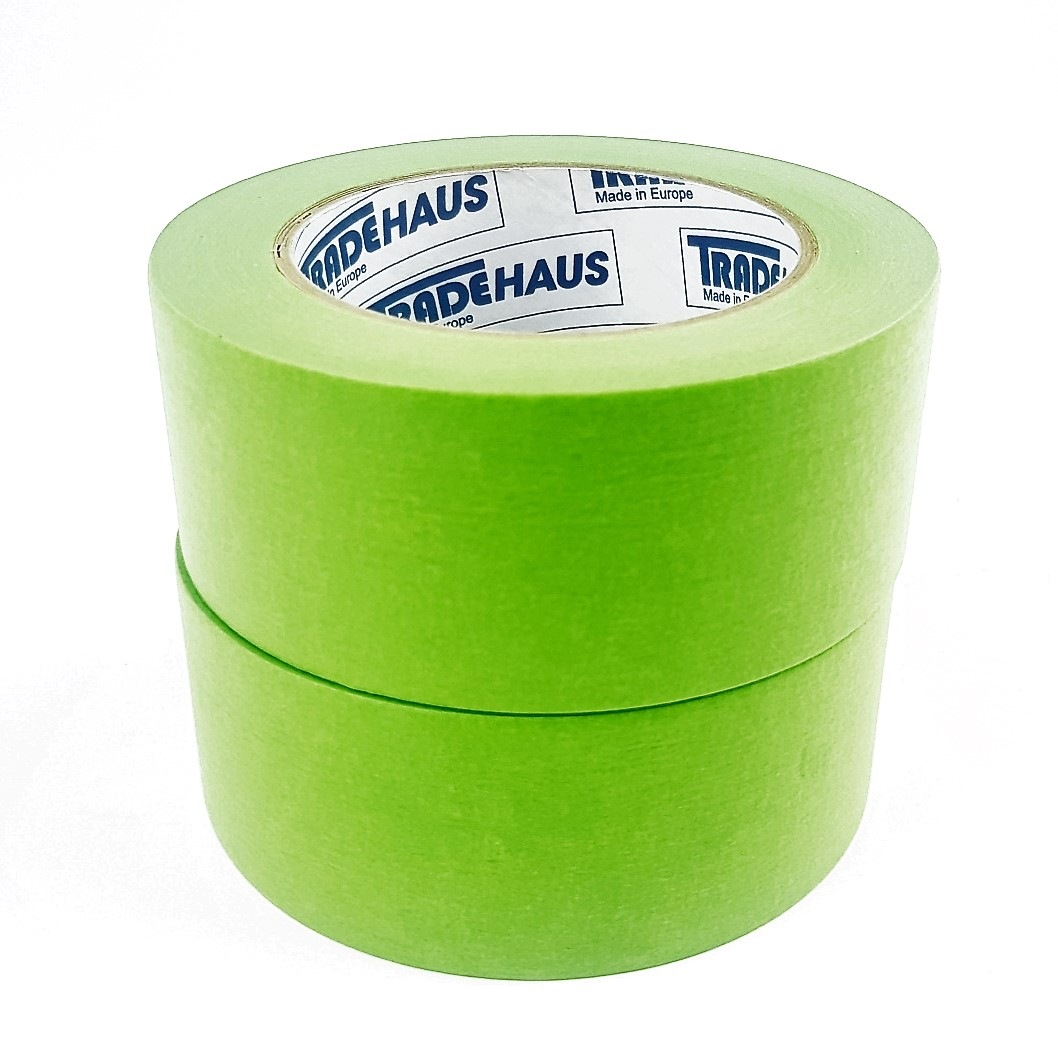 2x Tradehaus High Temperature Masking Tape Roll 48mm x 50m Automotive Painting