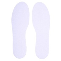 1 Pair Terry Cloth Cotton Insoles White Confy One Size Pads Feet