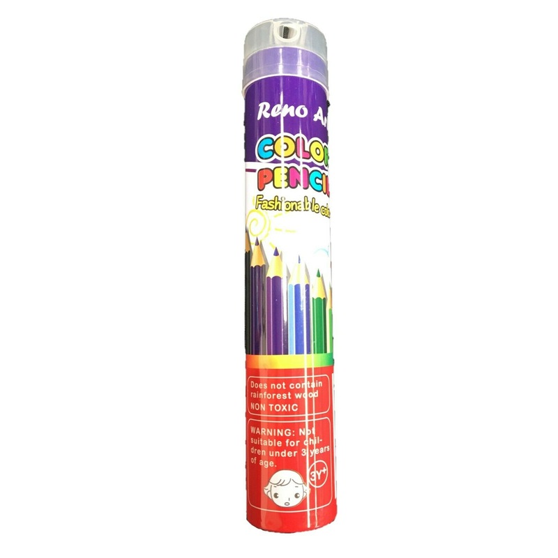 Buy 12 Coloured Pencils Set Art Supplies Metal Tin Case Colour Sketch