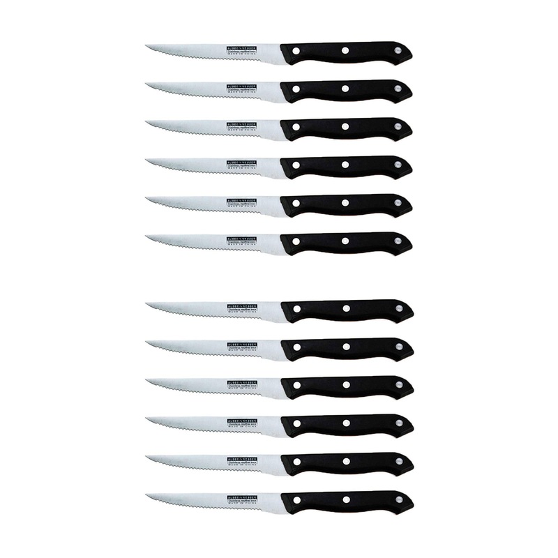 Buy 12 Steak Knives Dinner Set Stainless Steel Sharp Serrated