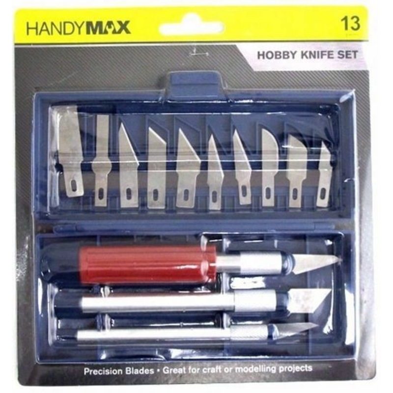 Buy 13 Pieces Hobby Knife & Blades Set MyDeal
