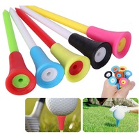 200 Pack 83mm Golf Tees Plastic With Rubber Cushion Top High Quality Multi Color