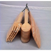288 Packs Disposable Wooden Cutlery