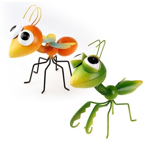 Buy 2x Metal Bug Insect Garden Decoration Decor Ornament Statue Lawn ...