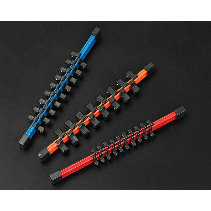 Buy 3Pc Double-Side Sockets Holder Tool Organizer Rails WorkShop Rack 1 ...