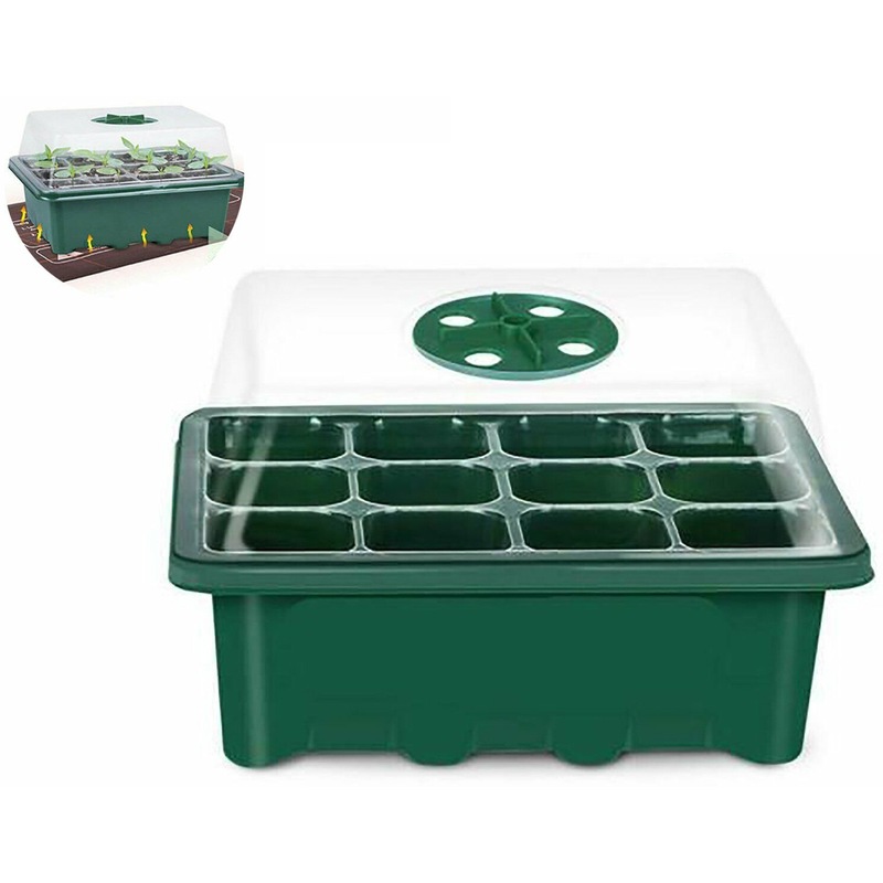 Buy 5 Set 12 Hole Plant Seeds Grow Box Propagation Nursery Seedling