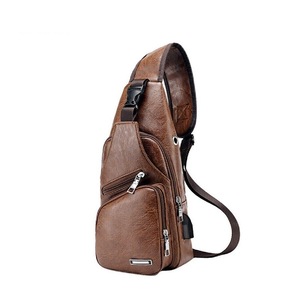 Bag Anti Theft Crossbody Waterproof Chest Pack Shoulder Pocket - Light Brown