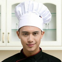 Chef Hat Baker Kitchen Cook Restaurants Catering Cap Men Women White Red
