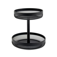 Classica 29cm Nero Mesh 2-Tier Fruit Basket
