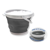 Collapsible Dish Washing Bucket Bowl Tub Folding Container Camping Caravan 10L