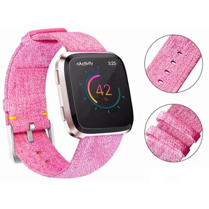 Fitbit Versa/2/Lite Replacement Band Fabric Watch Sports Strap Wristband Pink
