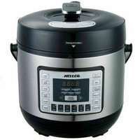 Heller Stainless Steel 6L Electric Digital Slow/Pressure Cooker 1000W