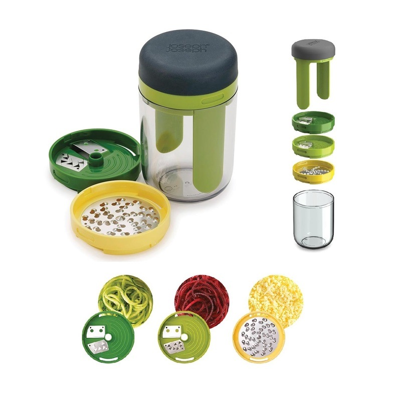 Joseph Joseph Spiro Handheld Spiralizer Vegetable Slicer Grater Noodle