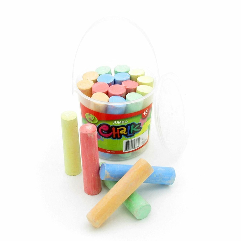 Buy Jumbo Chalk Art Craft 15 Chalks for Kids Multicoloured MyDeal