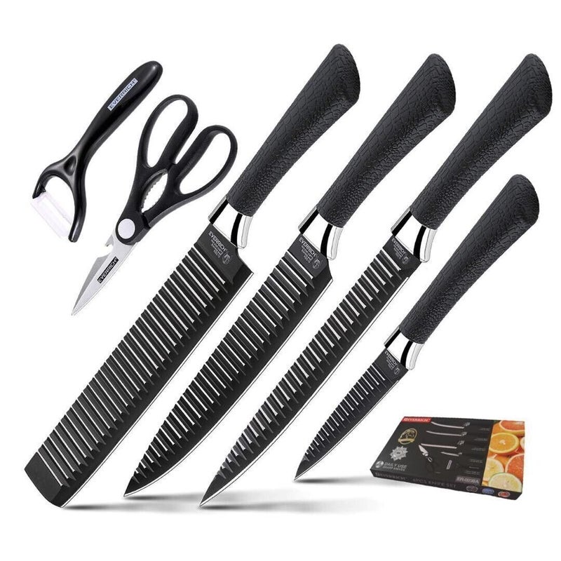 EVERRICH 5-in-1 Professional Kitchen Set Scissor Peeler Cleaver