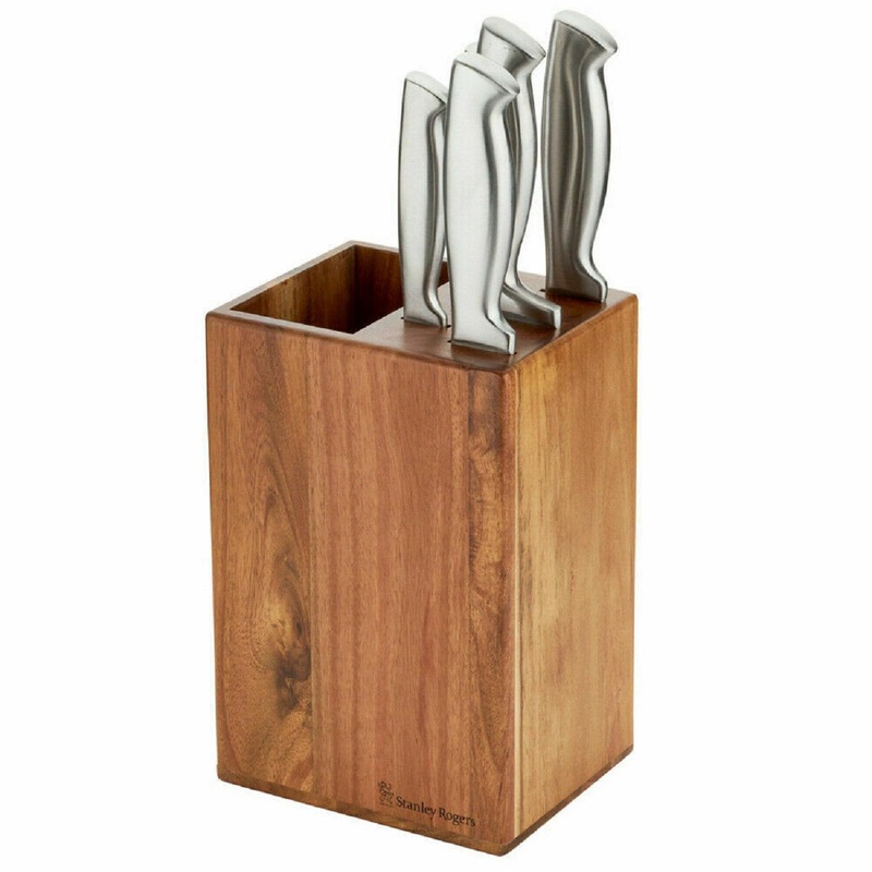 Buy Knives Block Set Stanley Rogers 6PC Tapered Vertical Utensil Holder MyDeal