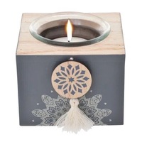 Mandala Boho Tealight Candle Holder Decor Table Light Candleholder Aromatherapy