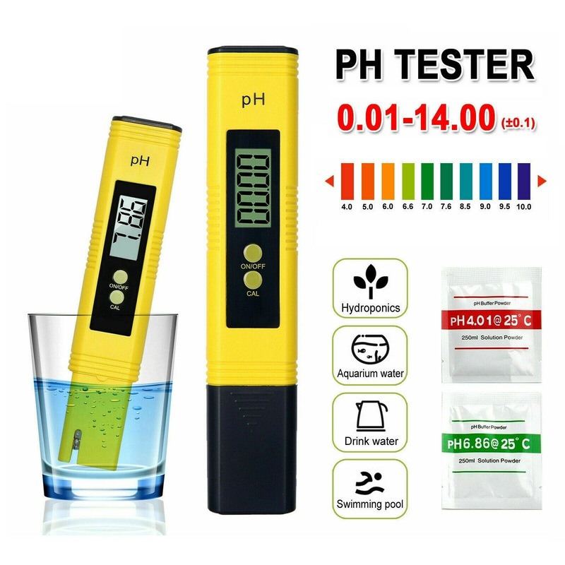 Buy PH Meter Portable Hydroponics Water Tester Pen Aquarium Pool