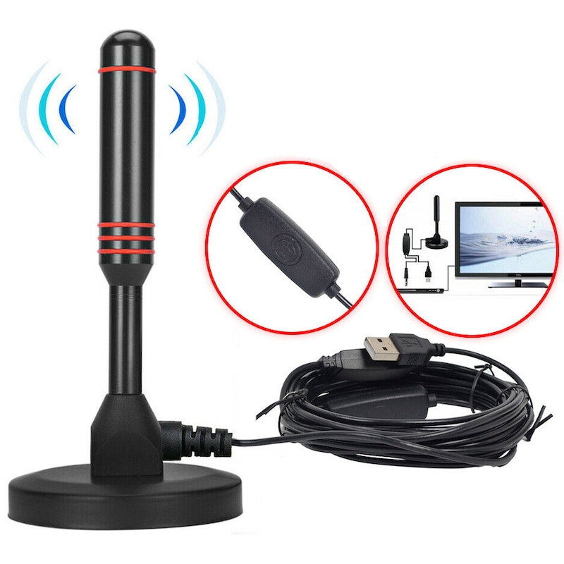 Buy Portable TV Antenna Indoor Outdoor Digital HD Freeview Aerial Ariel ...