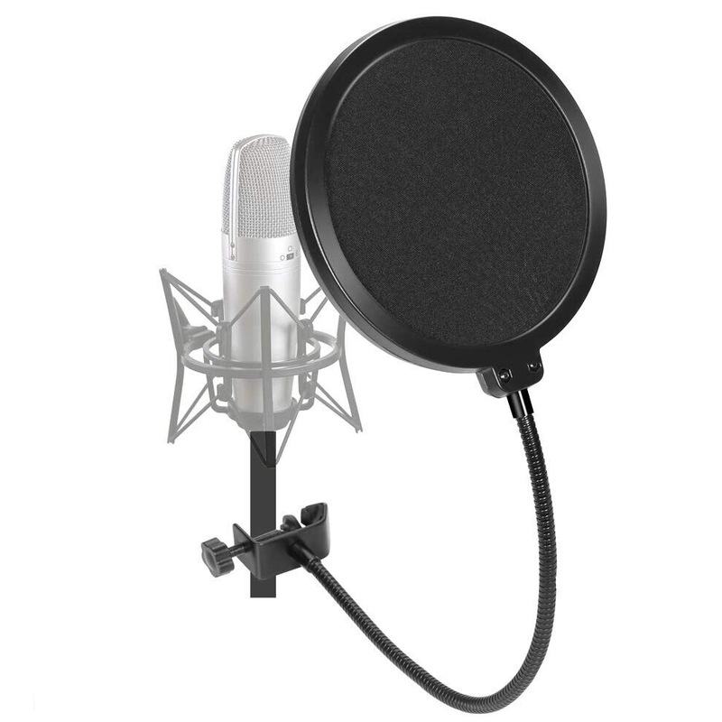 Buy Recording Studio Microphone Wind Screen Mic Pop Filter Mask Shield