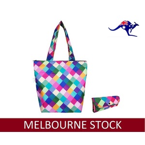 Sachi Insulated Folding Market Tote Storage Carry Bag Harlequin