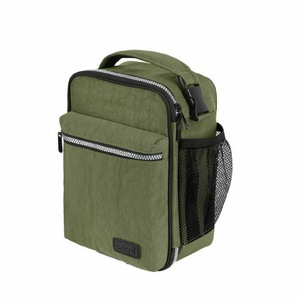 1x Insulated Lunch Snack Tote Bag Thermal Cooler Carry School - Olive