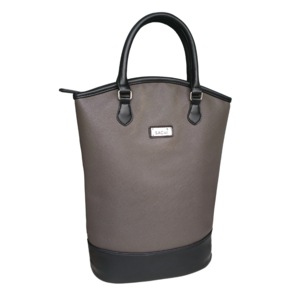 Sachi Insulated Two Bottle Wine Tote Bag - Charcoal