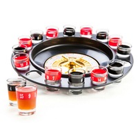 Shot Glass Roulette Spinning Wheel Casino Drinking Game Set Spinner Table Party
