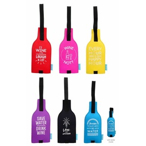 Single Bottle Wine Carry Carrying Bag Tote Neoprene Sttuby Holder Carrier BYO