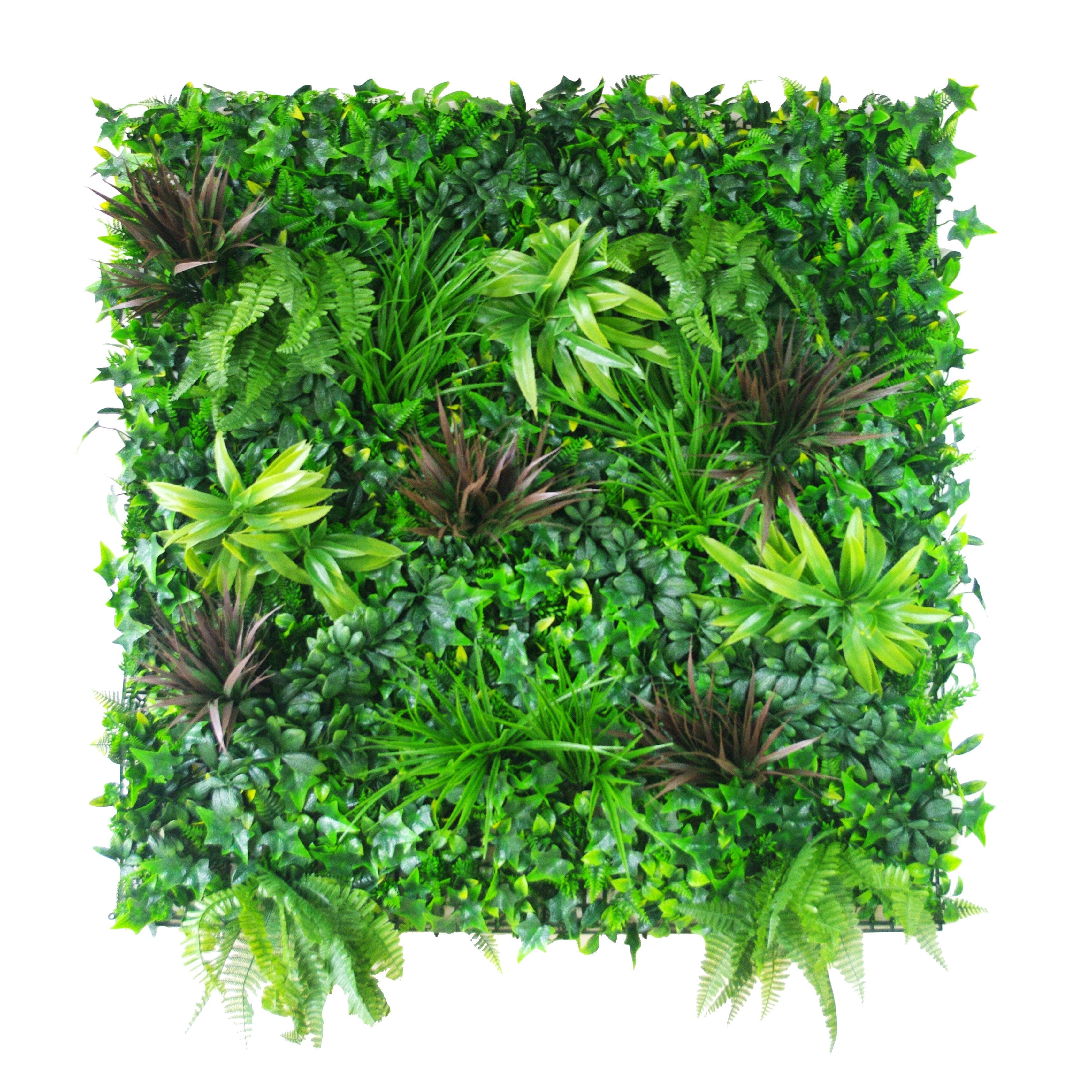 Green Beet Artificial Vertical Garden / Fake Green Wall 1m x 1m UV Resistant