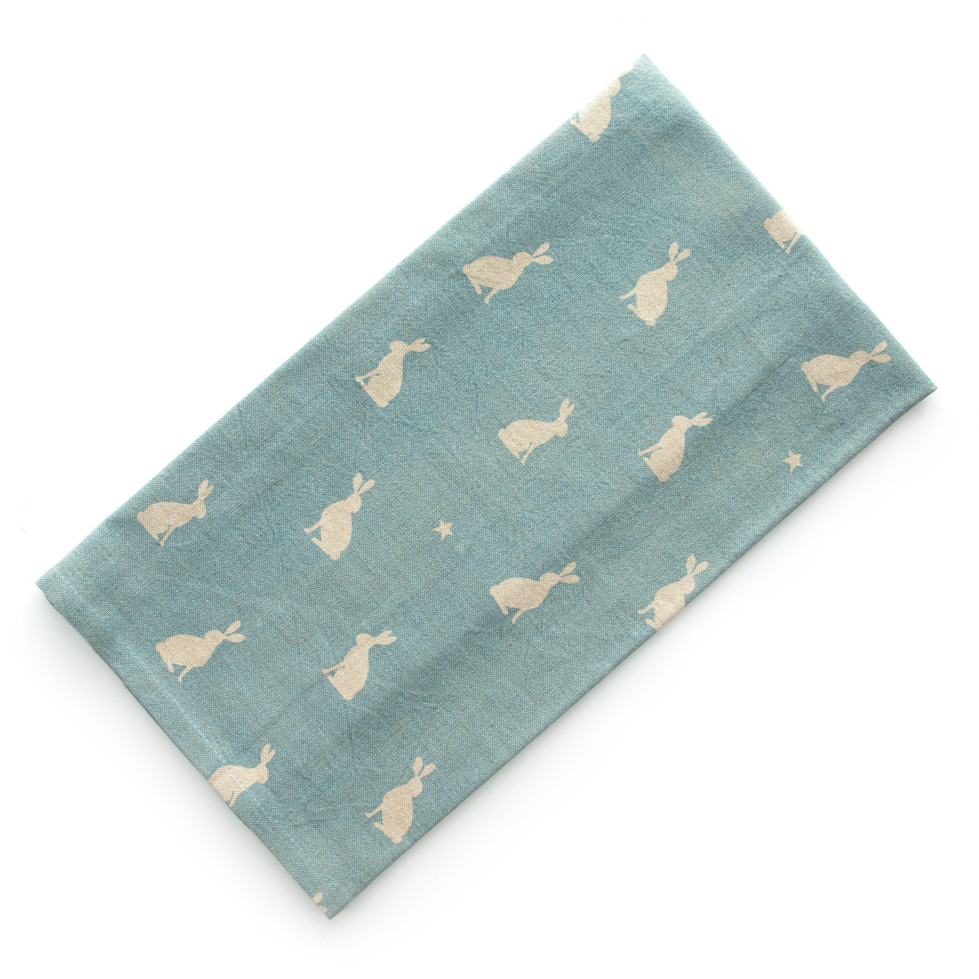 Dexam Stargazing Hare Single Tea Towel, Blue