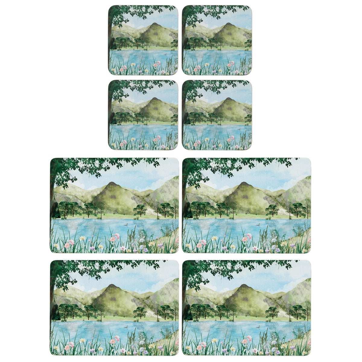 English Tableware Co. Lake Scene Placemats and Coasters