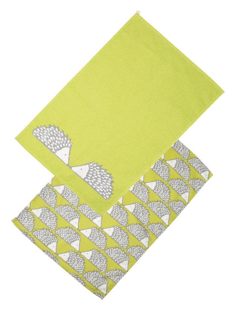 Scion Spike Set of 2 Tea Towels, Green