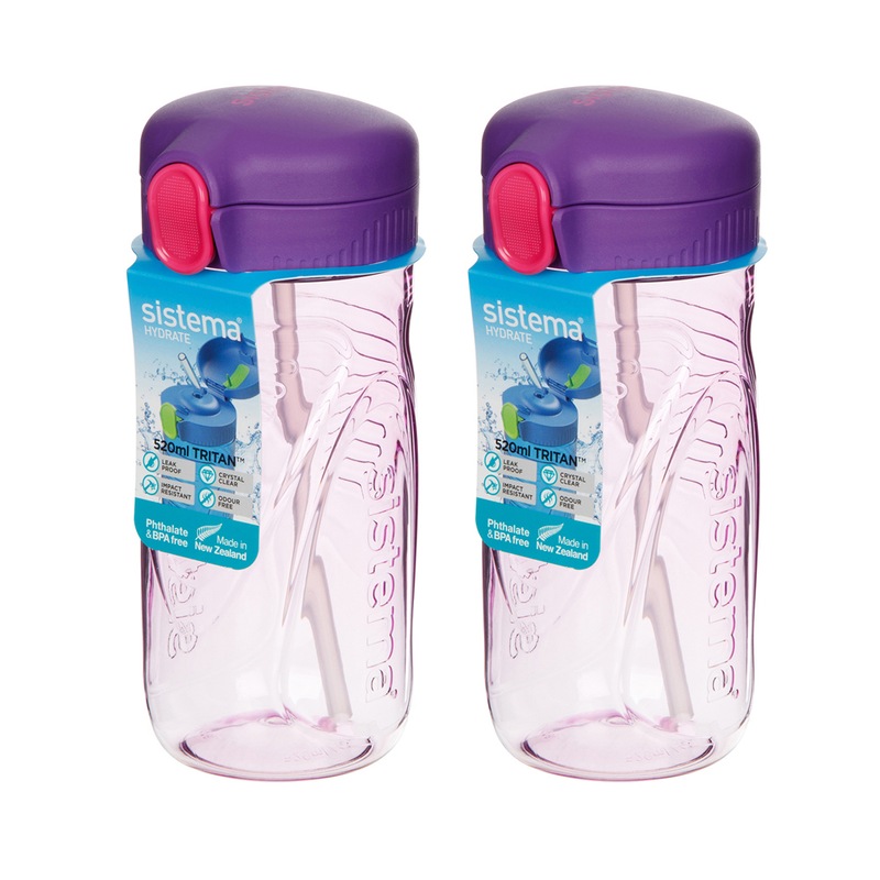 Sistema Quick Flip Bottle, 520ml Purple - MyDeal