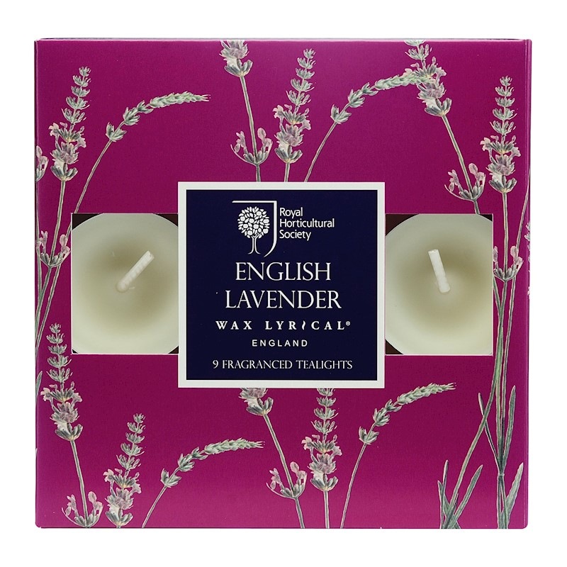 Buy Wax Lyrical RHS English Lavender Tealights, Pack of 9 MyDeal